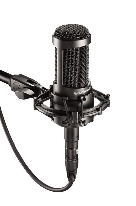 Audio-Technica AT2035 студийный кардиоидный конденсаторный микрофон с большой диафрагмой, 20Гц-20кГц, 22,4 mV/Pa, HPF 80 Hz, 10d