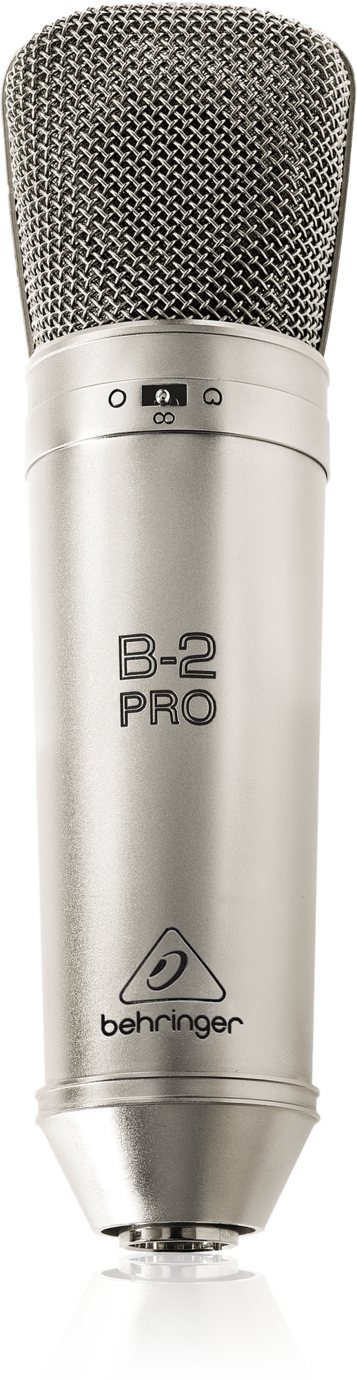 BEHRINGER B-2 PRO студийный конденсаторный микрофон с изменяемой направленностью в комплекте с подвесом, ветрозащитой и кейсом