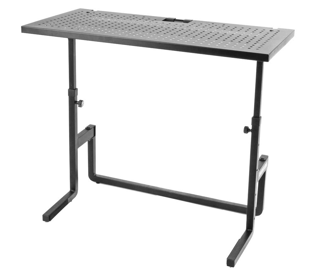 QUIK LOK DJ233 складной стол для DJ, выс. 64-75-86-97 см, перфорированный стол 100Х49 см, вес 12,5 к