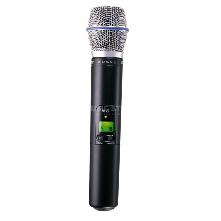 SHURE SLX2/BETA87A P4 702 - 726 MHz ручной передатчик системы SLX с микрофонным капсюлем BETA87A