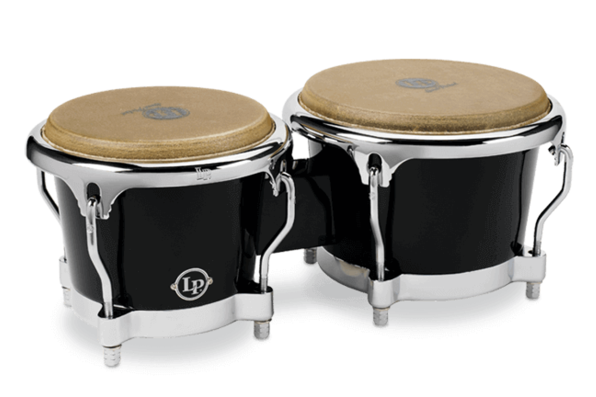 Latin Percussion LP200XF-BK Fiberglass Bongos бонго 7.25