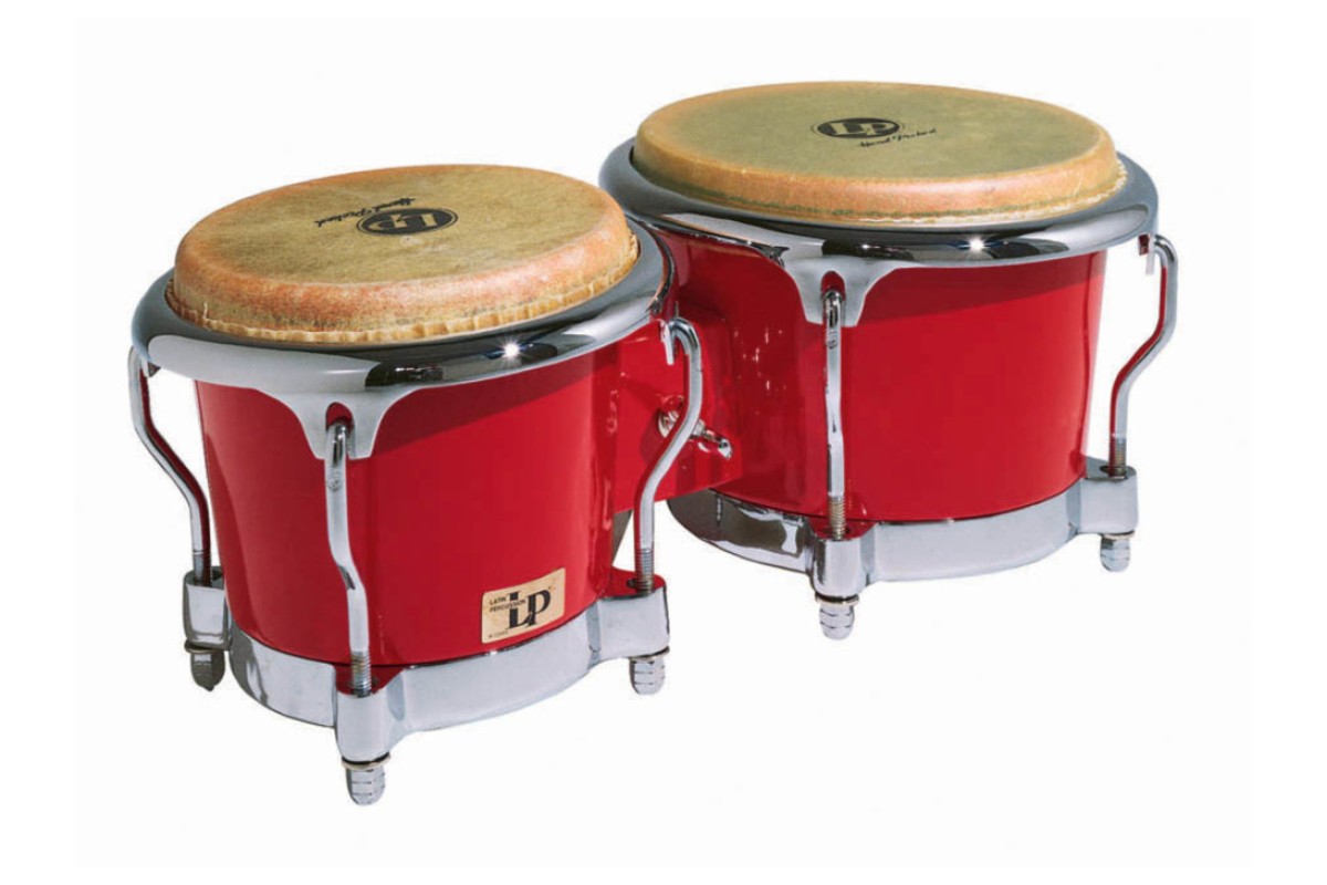 Latin Percussion LP200XF-RD Fiberglass Bongos бонго 7.25