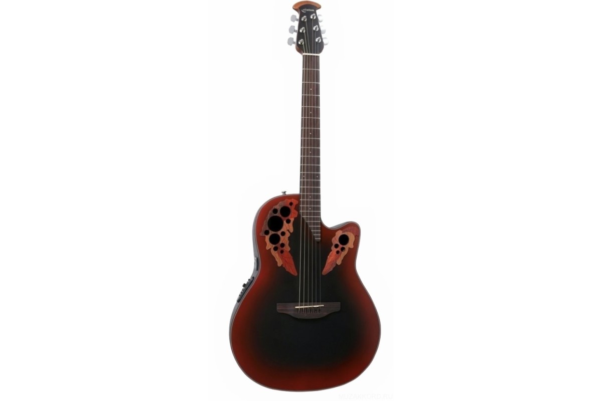 Ovation CE44-RRB Celebrity Elite Mid Cutaway Reversed Redburst электроакустическая гитара