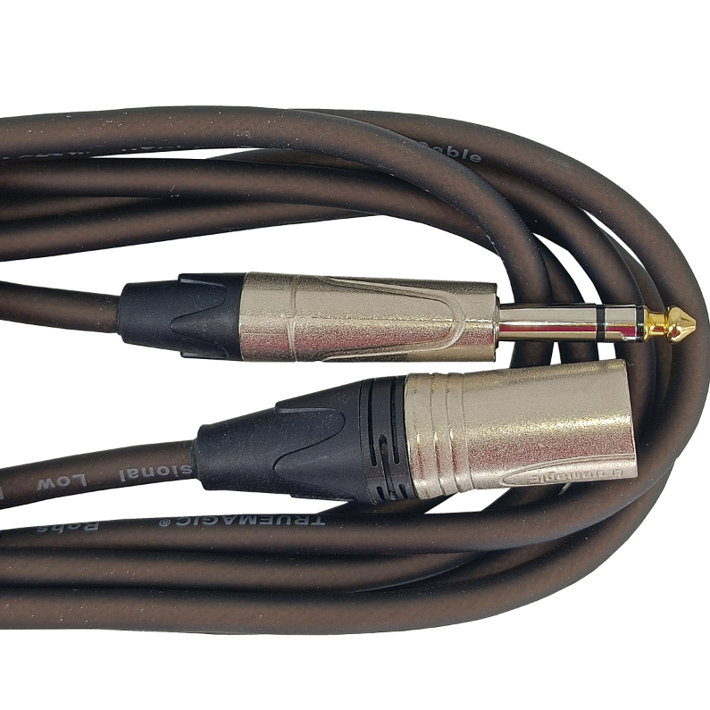 True magic TEMG030/3M Кабель микрофонный Jack 6.3 - XLR male, стерео, 3м, 6.5мм, черный