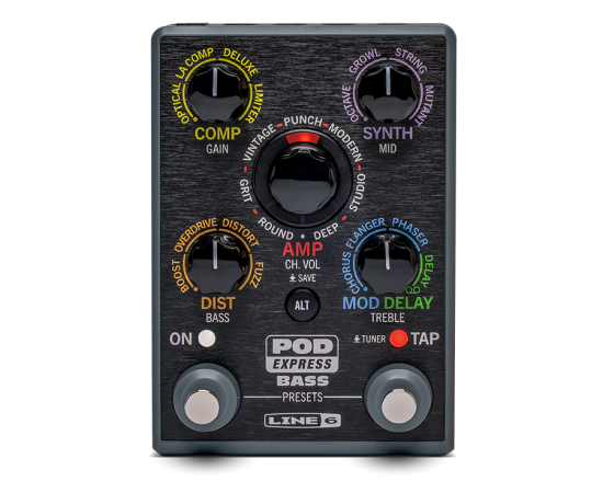 LINE 6 POD Express Bass ультрапортативный усилитель и процессор эффектов