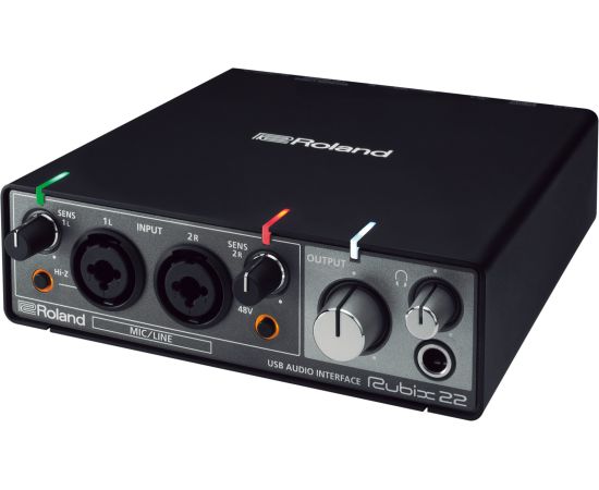 RUBIX 22 внешний аудиоинтерфейс, 24 бит/192кГц, 2 вх./2 вых., USB, MAC/PC/iPad Roland