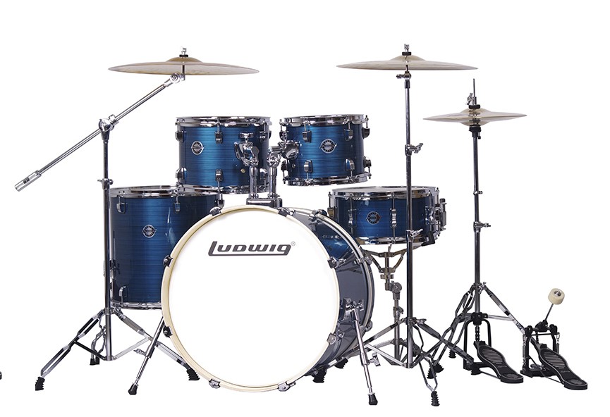 LC196-4 Accent Pro Барабанная установка, синяя, 2 коробки, Ludwig