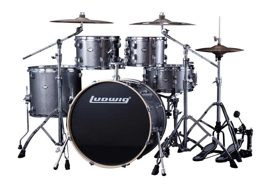 LEE52204 Element Барабанная установка, серебристая, 2 коробки, Ludwig