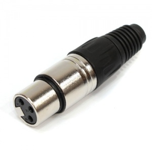 CA121 Разъем на кабель XLR female 5Р 5-пиновый, Soundking