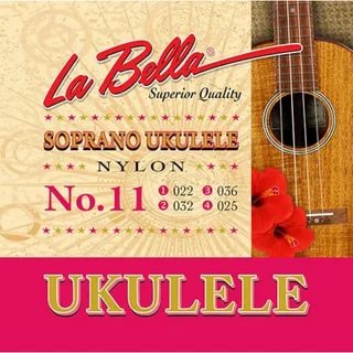 11-SOPRANO Комплект струн для укулеле сопрано, нейлон, La Bella