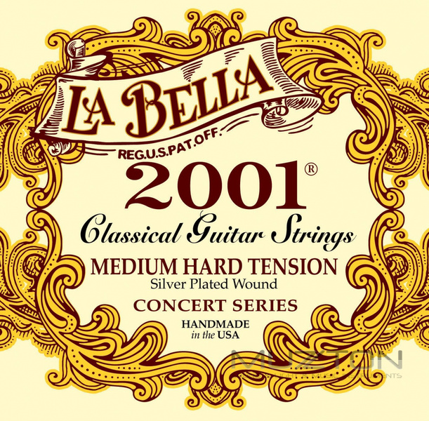 2001MH Medium Hard Комплект струн для классической гитары, ср-сильное натяж., La Bella