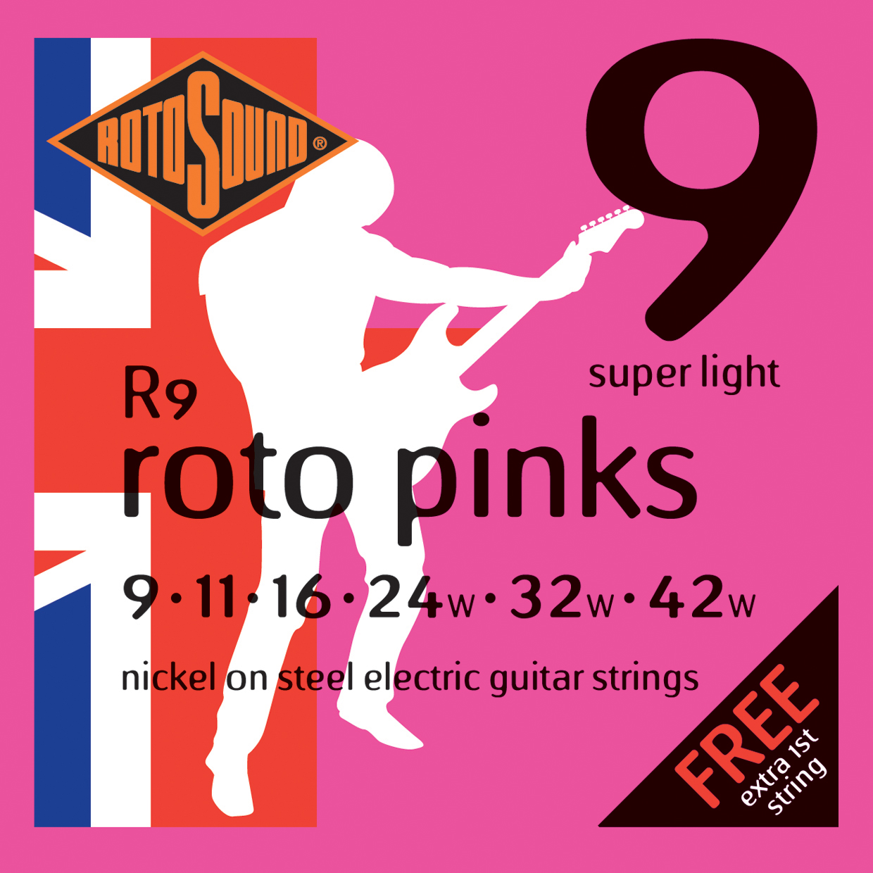 ROTOSOUND R9 STRINGS NICKEL SUPER LIGHT 9-42 ( A026690)